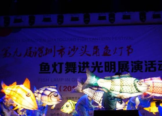 第九届深圳市沙头角鱼灯节鱼灯舞展演让光明市民畅享视、听盛宴